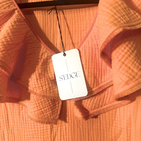 Sedge guava muslin dress short friendly size XS - Picture 3 of 5